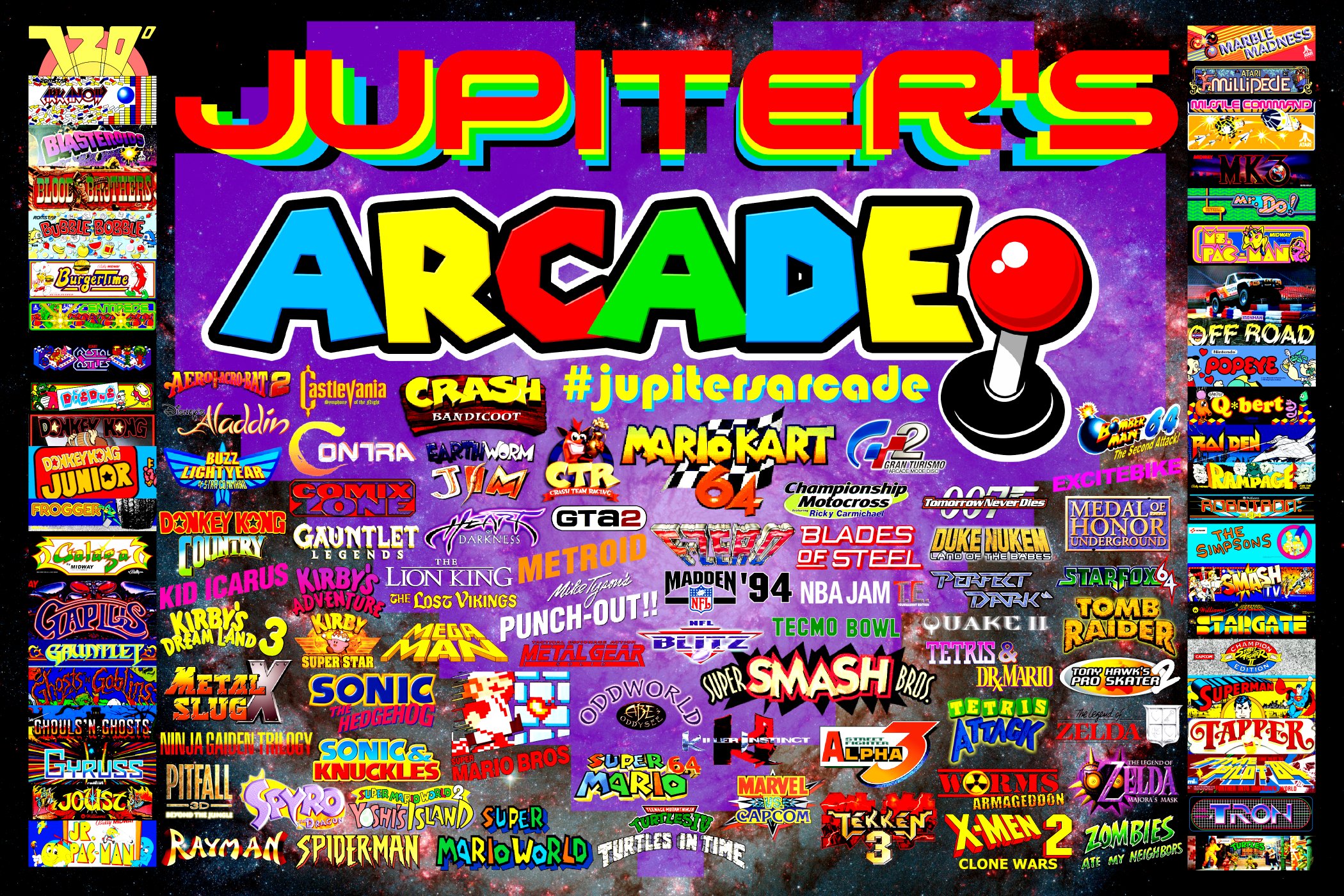 Jupiter's Arcade game library